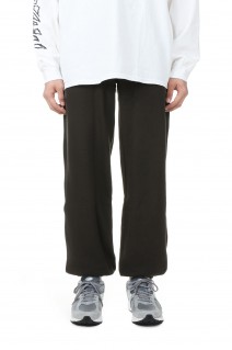 EMBROIDERED LOGO COTTON SWEAT PANTS / BLACK (CCC-231P002)