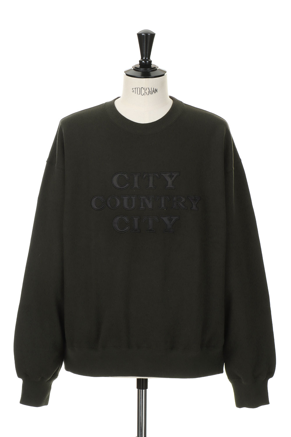 APPLIQUE LOGO COTTON SWEAT SHIRT / BLACK (CCC-231C002) | セレクトショップ ...