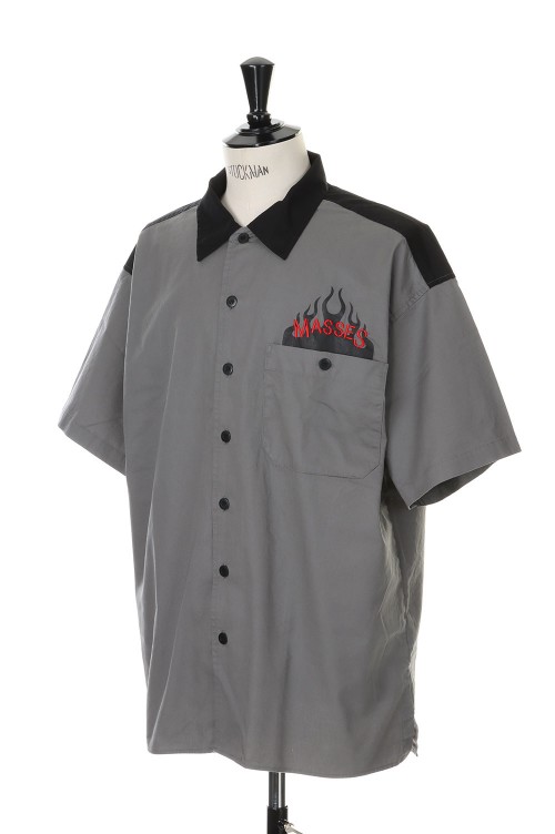 ス*ー様 MASSES WORK SHIRT F WORK SHIRT F S/S / BLACK | セレクトショップ｜DeepInsideinc