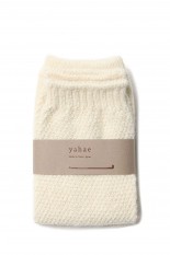 ALPACA MOSS STITCH WARMER - Natural