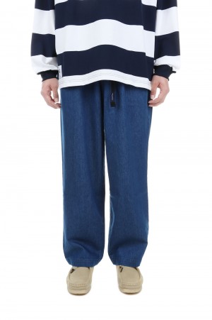 CLASP DENIM TROUSERS - INDIGO (231TQDS-PTM02) | セレクト