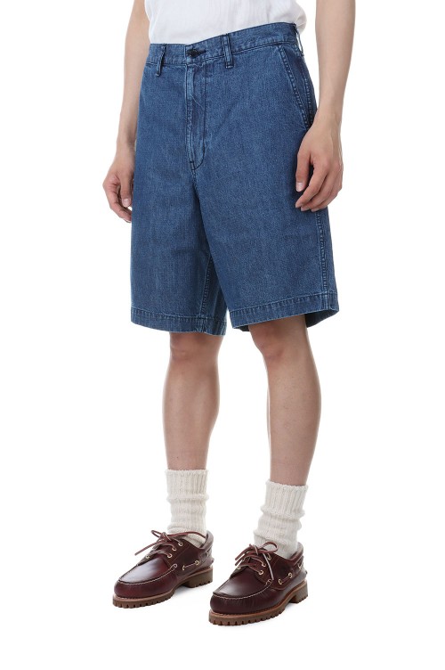 DIY DENIM PAINTER SHORTS - INDIGO (231TQDS-PTM04) | セレクト