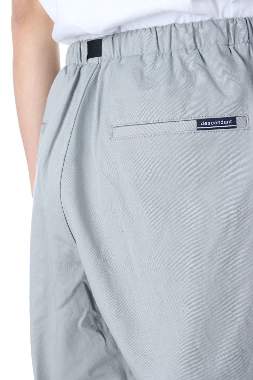 DESCENDANT/CLASP TWILL TROUSERS (GRAY)