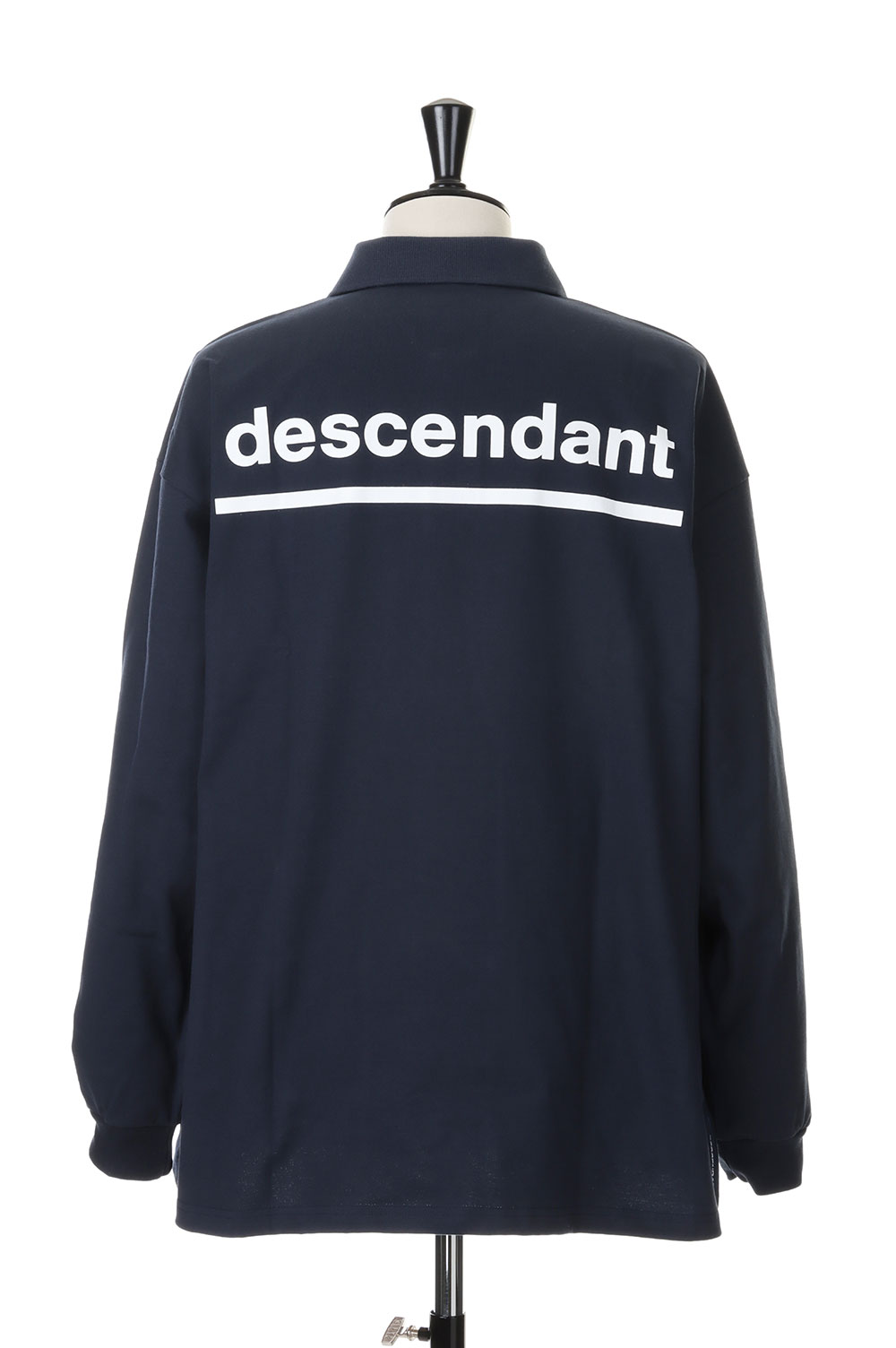 HORIZONTAL POLO LS - NAVY (231ATDS-CSM04) | セレクトショップ｜DeepInsideinc.com Store