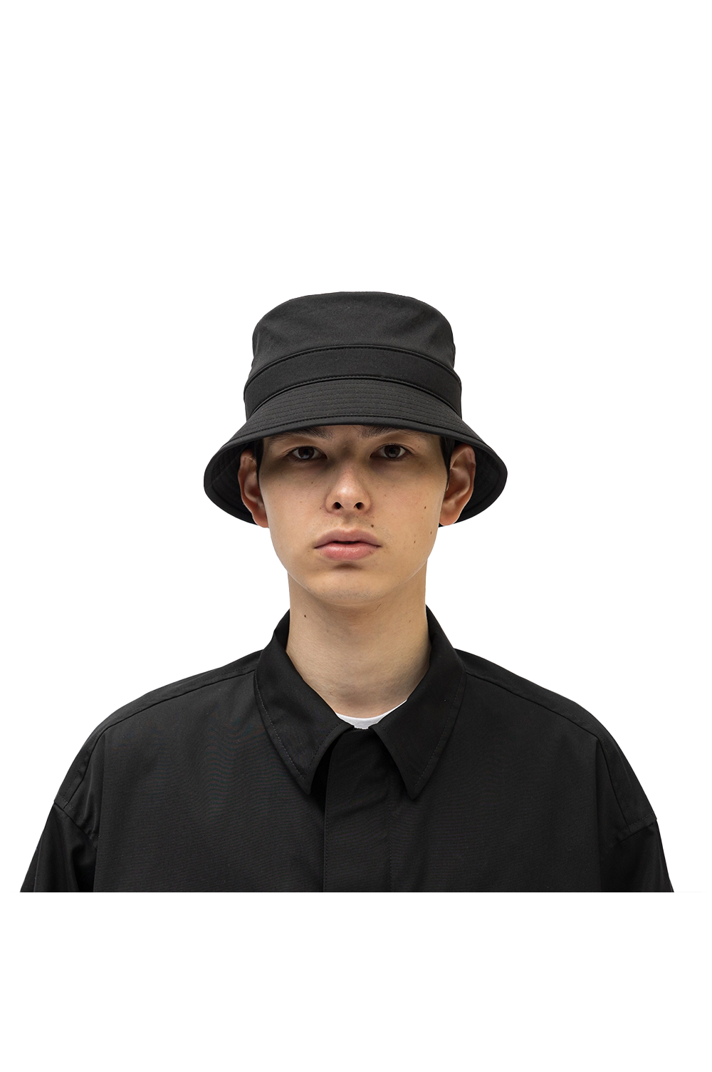 BUCKET 02 / HAT / POLY. TWILL / BLACK (231HCDT-HT04 