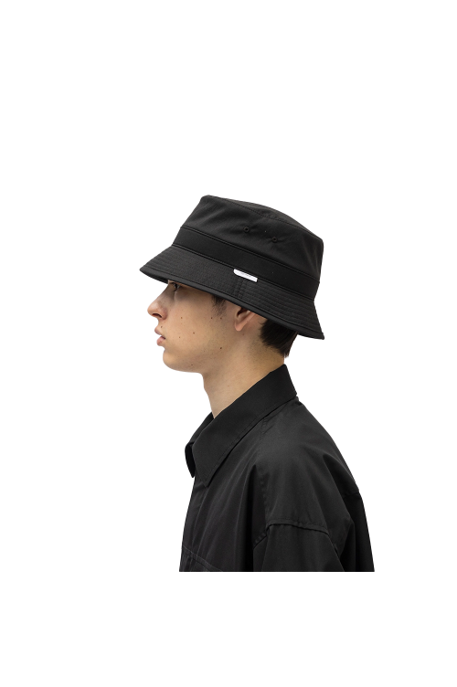 BUCKET 02 / HAT / POLY. TWILL / BLACK (231HCDT-HT04) | セレクト 