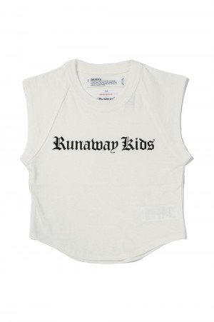 Runaway Kids Tite Raglan Tee -WHITE (W-16)