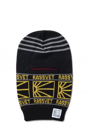 MEN MULTI PANEL BALACLAVA KNIT(PACC13K004)-MULTI-