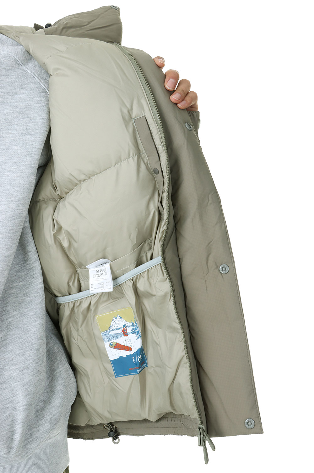 x NANGA FT MINIMAL DOWN PARKA - SAGE GREEN (FNA09232M0006