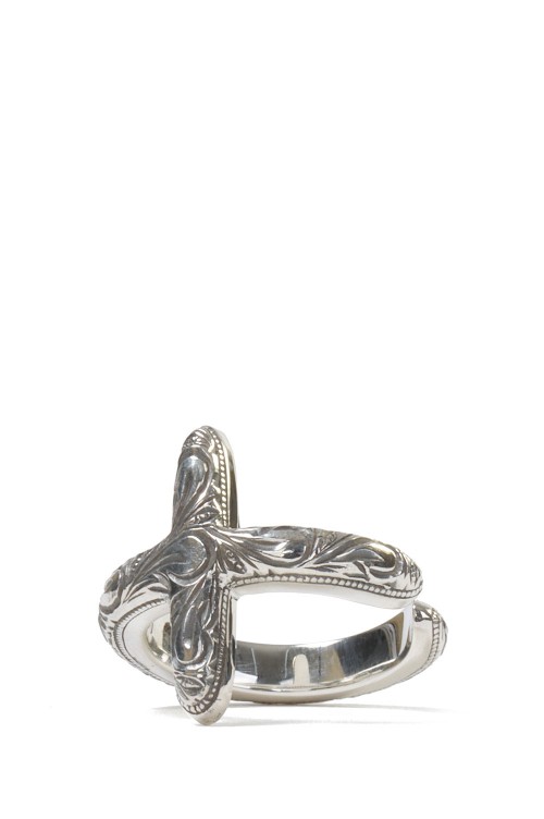 即出荷】【即出荷】ANTIDOTE BUYERS CLUB Engraved Cross Ring リング