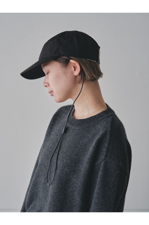 Leather Cord Cap -BLACK (12311014) | セレクトショップ