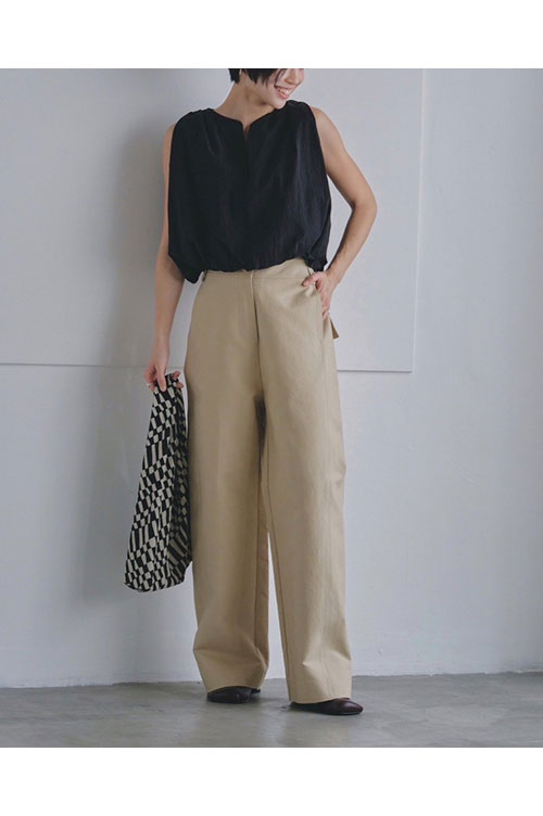 Highwaist Typewriter Pants -CREAM (12320715) | セレクトショップ