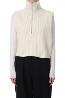 Halfzip Knit Vest -ECRU (12320509)