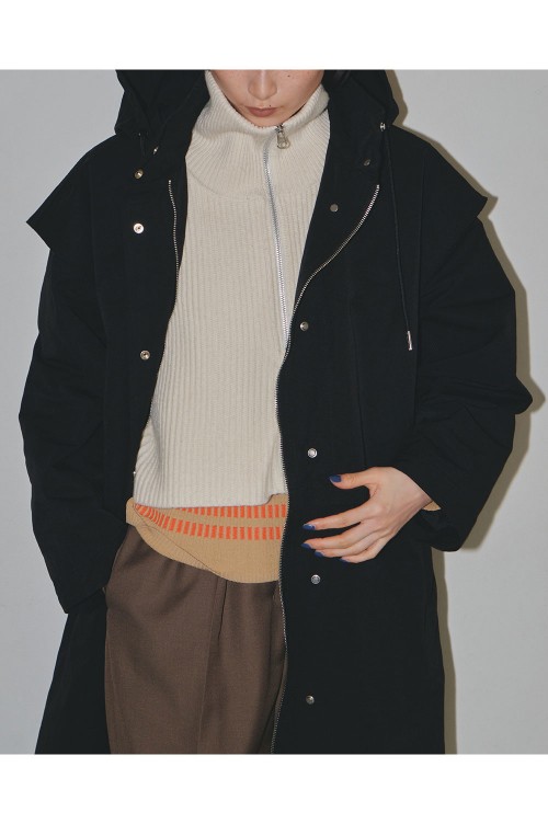 TODAYFUL Nylon Hoodie Coat 36 ブラック TODAYFUL トゥデイフル Nylon Hoodie Coat｜BORN FREE ONLINE SHOP
