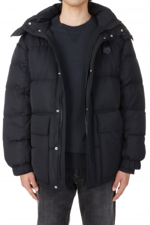 HOODED PUFFER IN NYLON WITH TONAL FOX HEAD PATCH(LM02204WQ4016)