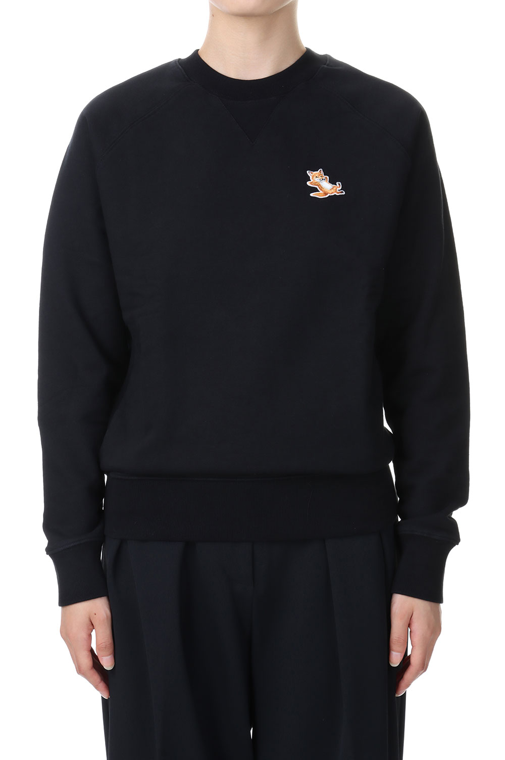 CHILLAX FOX PATCH CLASSIC SWEATSHIRT -BLACK(GU00342KM0002