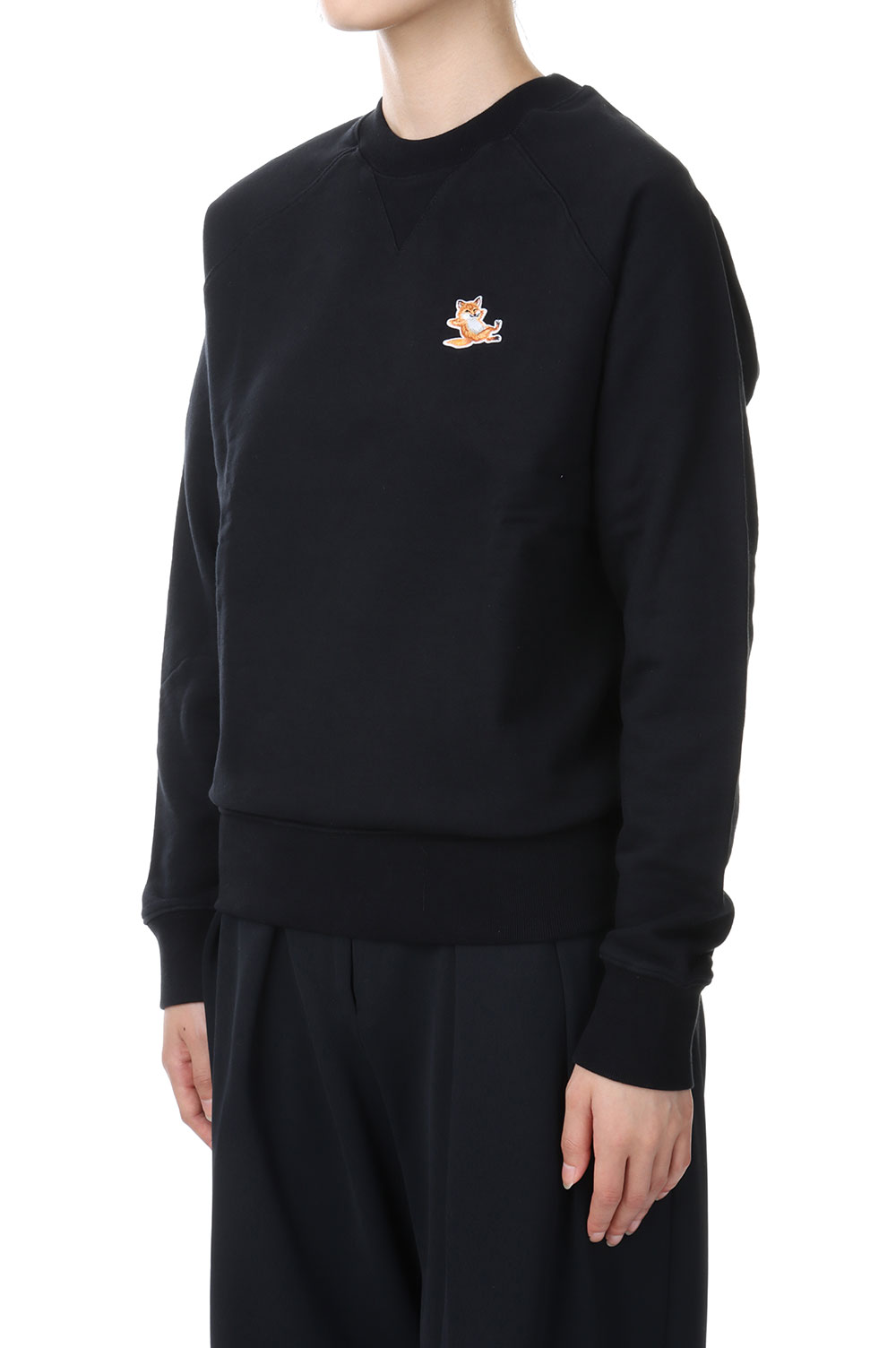 CHILLAX FOX PATCH CLASSIC SWEATSHIRT -BLACK(GU00342KM0002