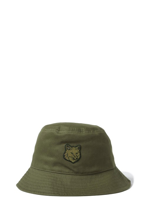 FOX HEAD PATCH BUCKET HAT -KHAKI(LM06113WW0088 