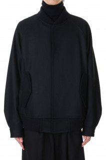 MELTON STADIUM JACKET(ST.634)-BLACK-