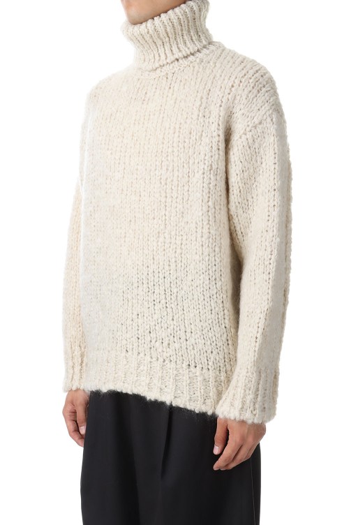 MOHAIR WOOL LOOSE KNIT TURTLE NECK LS(ST.715)- OFF- | セレクト