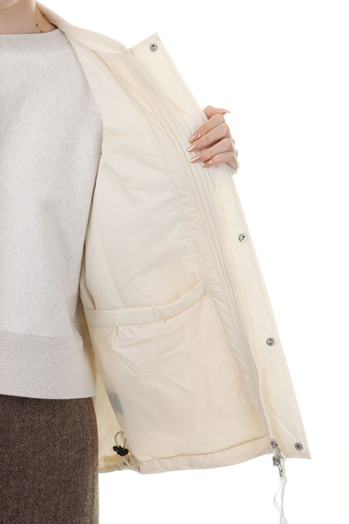 Nylon rip padding vest -IVORY (PA23-EQ02) | セレクトショップ