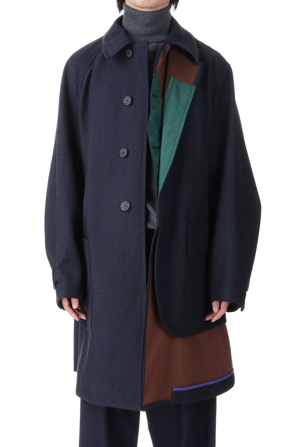 kolor 23AW/ドッキングコート/23WCM-C04108 23WCM-C04108-C-Dark navy- | セレクトショップ｜DeepInsideinc