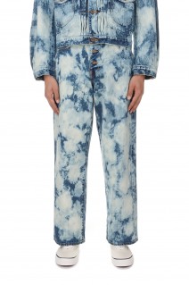 RANDOM BLEACH CLASSIC DENIM PANTS(23AWPT03)-FADED INDIGO-