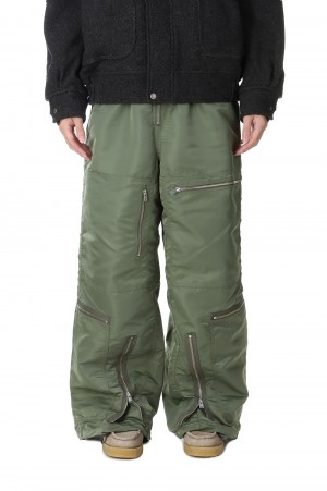 NYLON PARASHUTE TROUSERS(3AWPT11)-KHAKI- | セレクトショップ 