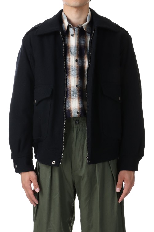 OLD MELTON FLIGHT JACKET(23AWJK01)- BLACK- | セレクト 