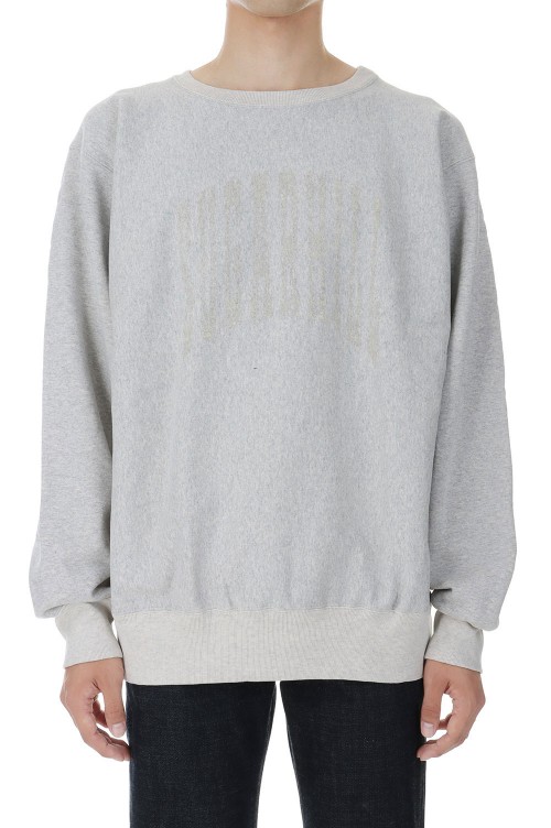 COLLEGE PRINT SWEAT SHIRT(23AWCS02)-AGED GRAY- | セレクトショップ