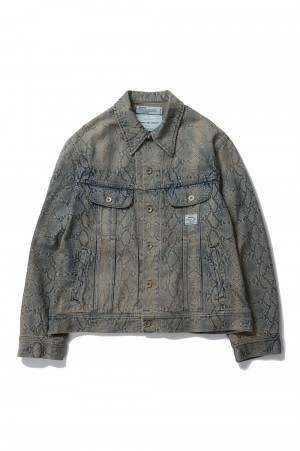 Python Denim Jacket(23AW D-1)-Mud Indigo - | セレクトショップ