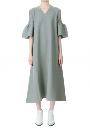 【最終】POTTERY SHORT BELL SLEEVEFLARE DRESS