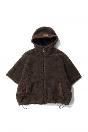 THM FLEECE HOODIE is-ness / Y(dot)BY NORDISK (23AW_04_1005AWFLEECET01)-MOCHA-