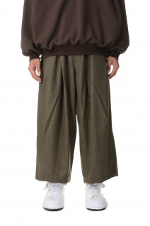 WOOL BALLOON EZ PANTS(23AW_18_28PT01T01-4)-KHAKI-