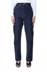 Indigo Suvin Cotton 13.5oz Baggy Denim - Light Blue Damage