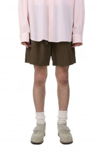 DRAWSTRING SHORTS(23-US003010)-BROWN-