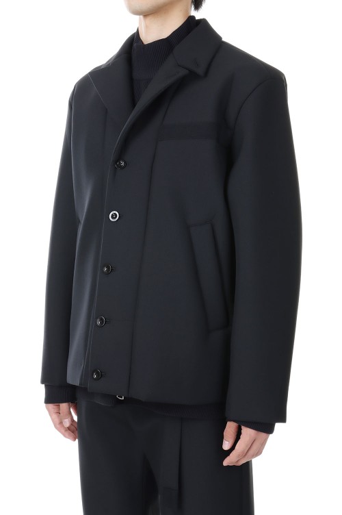 sacai 23SS 23-03118M ボンディングブルゾンsize3 Suiting Bonding Blouson(23-03118M)-BLACK001- | セレクト