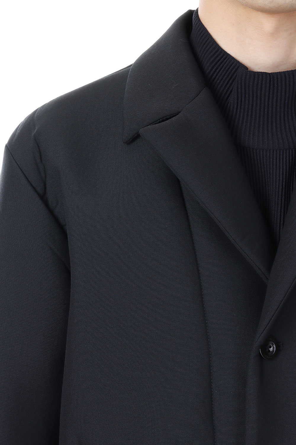 Suiting Bonding Blouson(23-03118M)-BLACK001- | セレクト