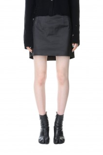POLYESTER SATIN MINI SKIRT(23WSK-#116L)
