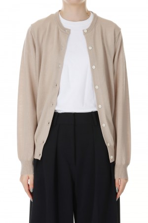 14G Tenjiku Crew Neck Cardigan -BEIGE(SL8W-510)