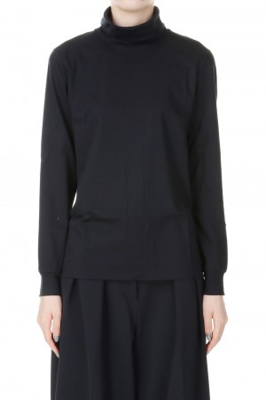 60/1 Spimasmooth Turtleneck L/S Tee -BLACK(SL7W-T354)