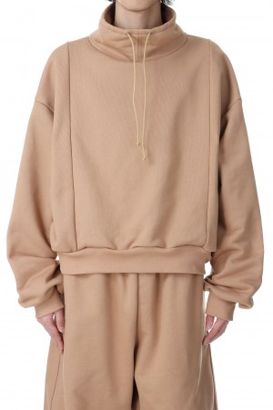 Hi Neck Cropped Sweatshirt(HM00T82)