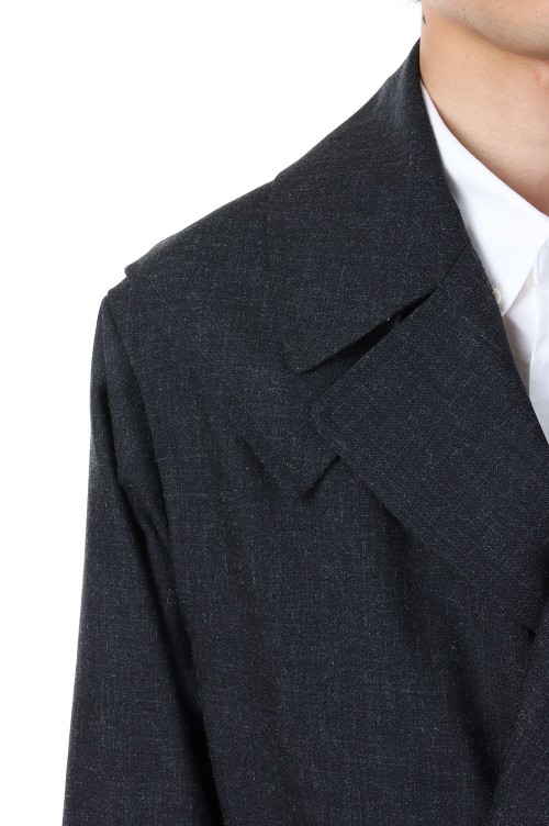 ジャケット・アウター blurhms Wool Ramie Motorcycle Coat/2 BLURHMS Wool Ramie Motorcycle Jacket