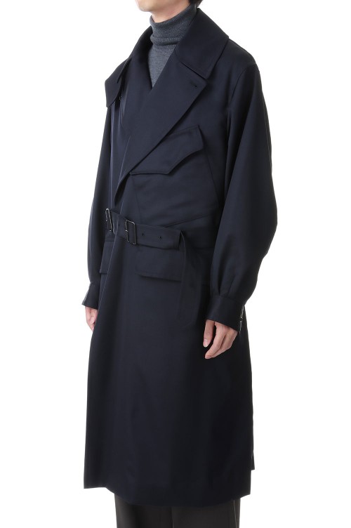 Wool Mohair Motorcycle Coat( #BHS23F011Mo)-#02DarkNavy- | セレクト