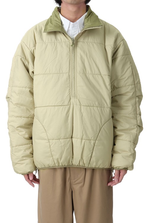 TECH REVERSIBLE PULLOVER PUFF JACKET - BEIGE (BJ-22023W