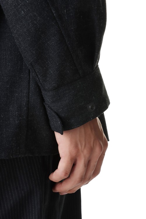 ジャケット・アウター blurhms Wool Ramie Motorcycle Coat/2 blurhms 新作Wool Ramie Motorcycle Jacket style.2023.10.20