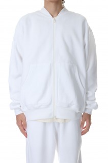 TECH SWEAT CARDIGAN - WHITE (BE-54023W)
