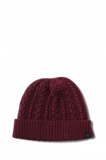 TECH CABLE WATCH CAP - BURGUNDY (BC-54023W)