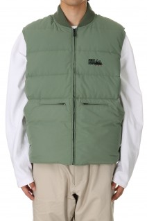 RIB DOWN VEST DICROS® MAURI -KHAKI(F542007)