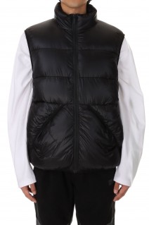 DOWN VEST NYLON TAFFETA -BLACK(F542009)
